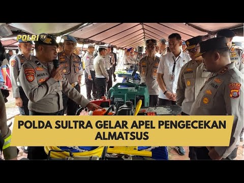 POLDA SULTRA GELAR APEL PENGECEKAN ALMATSUS