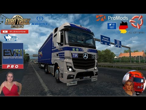 Euro Truck Simulator 2 (1.37) Road to Halle Sassonia-Anhalt Merecdes Actros MP4 + DLC's & Mods