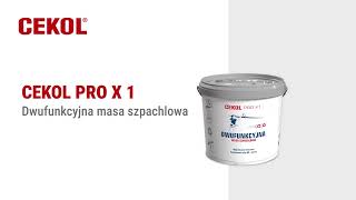 CEKOL PRO X-1 wygładzanie i spoinowanie