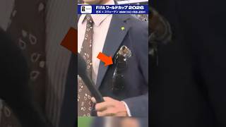 落ちそうで落ちない…▼「日本×スウェーデン」見逃し配信中▼「日本×ブラジル」30(火)【BS】 午前1:10～  解説は本田圭佑さん  FIFAワールドカップ2026 | NHK | #shorts