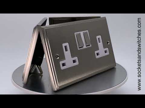 Art Deco Supreme Satin Nickel Intelligent Dimmer | Sockets & Switches 