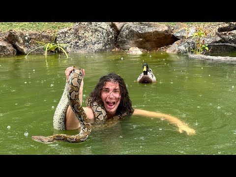 Saving My Duck from a 14 Foot Snake (I Died)