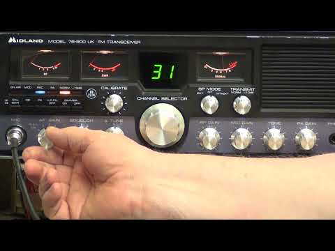 Midland 76-900 CB27/81 UK FM CB radio base station -  On The Air test