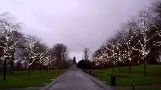 preview picture of video 'Christmas Lights Pittencrieff Park Dunfermline Fife Scotland'