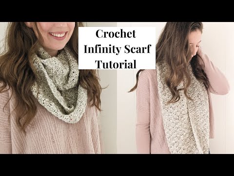 Easy Crochet Infinity Scarf Tutorial