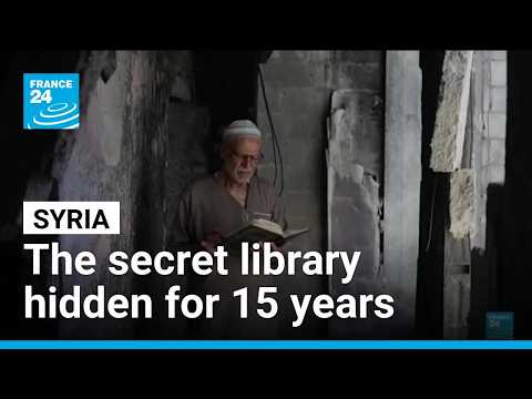 Syrian man reunited with secret library hidden for 15 years