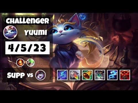 Yuumi Challenger Gameplay S11 Replay 11.14 Support (4/5/23) - BR