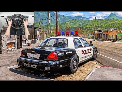Police Chase - Forza Horizon 5 (Steering Wheel + Shifter) Gameplay