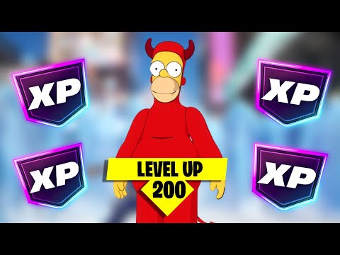 NEW INSANE AFK XP GLITCH in Fortnite Simpsons Season (243k a Min!) 🤩😱
