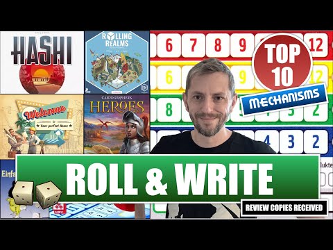 How to design a ROLL & WRITE board game *Top 10 Mechanisms*