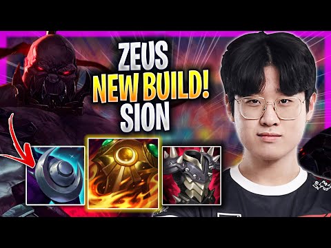ZEUS TRIES NEW SION BUILD! - T1 Zeus Plays Sion TOP vs Renekton! | Season 2023