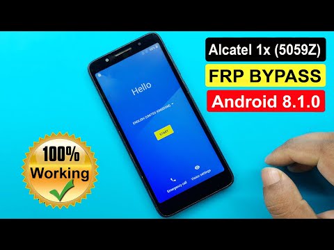 Alcatel 1x (5059Z) FRP Bypass | Alcatel 5059Z Google Lock Bypass Android 8.1.0 (Without PC)