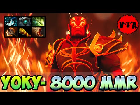 Dota 2 - Yoky- 8000 MMR Plays Ember Spirit vol #2 - Ranked Match