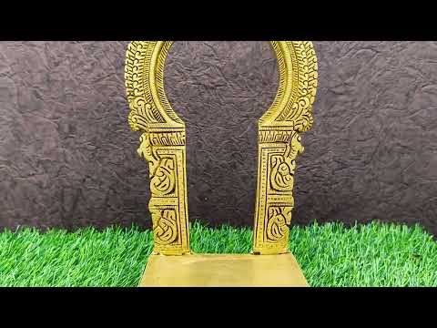Prabhavali Thiruvachi Arch Brass Sinhaasan for God & Goddess video