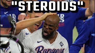 These Adolis Garcia Steroid Accusations Are Hilarious