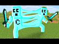 Surviving Minecraft With My Helpless Clone