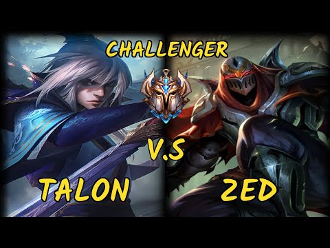 Best TALON NA - Yamikaze vs ZED - 16/3/5 KDA MID CHALLENGER GAMEPLAY