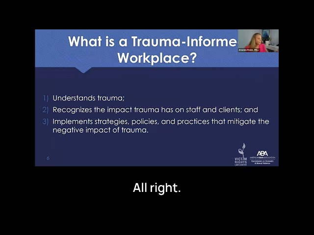 Trauma-Informed Legal Organizations, Part I (July 2024)