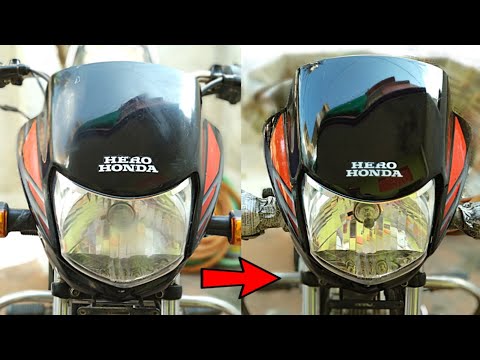 How to Spray Clear Paint On Bike Headlight