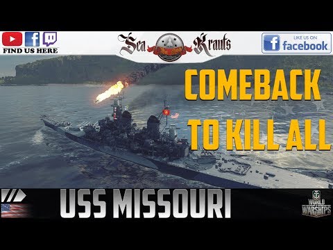 USS Missouri -Comeback- [+3k Base XP] #WorldofWarships #SeaKrauts #95