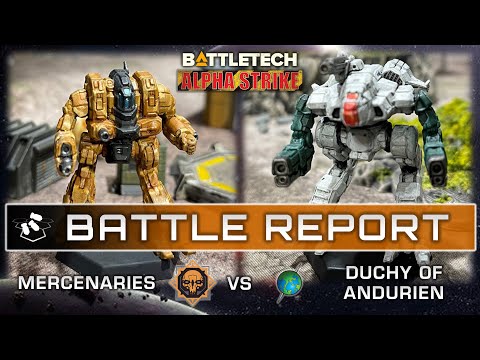 Mercenaries vs Duchy of Andurien | BattleTech Alpha Strike Battle Report | ilClan Era