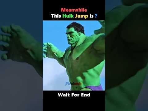Red Hulk vs Green Hulk 💀 Epic Jump #shorts #hulk #marvel