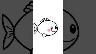 How to draw a simple fish: Drawing Lesson for Kids
