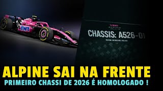 ALPINE SAI NA FRENTE! EQUIPE REVELA APROVAÇÃO DO CHASSI PARA FORMULA 1 2026