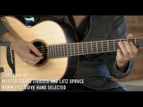 Lowden F-50 Master grade Ziricote and Lutz Spruce NAMM Exclusive Hand Selected