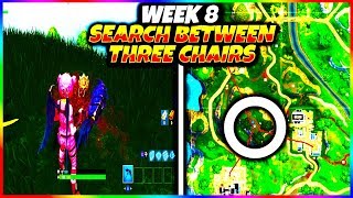 search between three oversized seats location fortnite season 5 week 8 challenge - fortnite week 8 search between three oversized seats