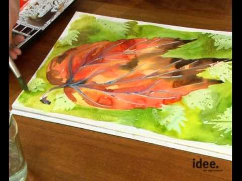 idee. Tipp Nr. 034 - Rubbelkrepp am Beispiel Aquarell
