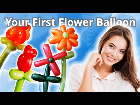 How to Make Your First Flower Balloon - Balloon Flower Tutorial #flowerballoon #balloonflower