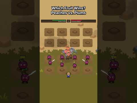 Peaches vs. Plums 🍑 #autobattler #devlog #indiegame