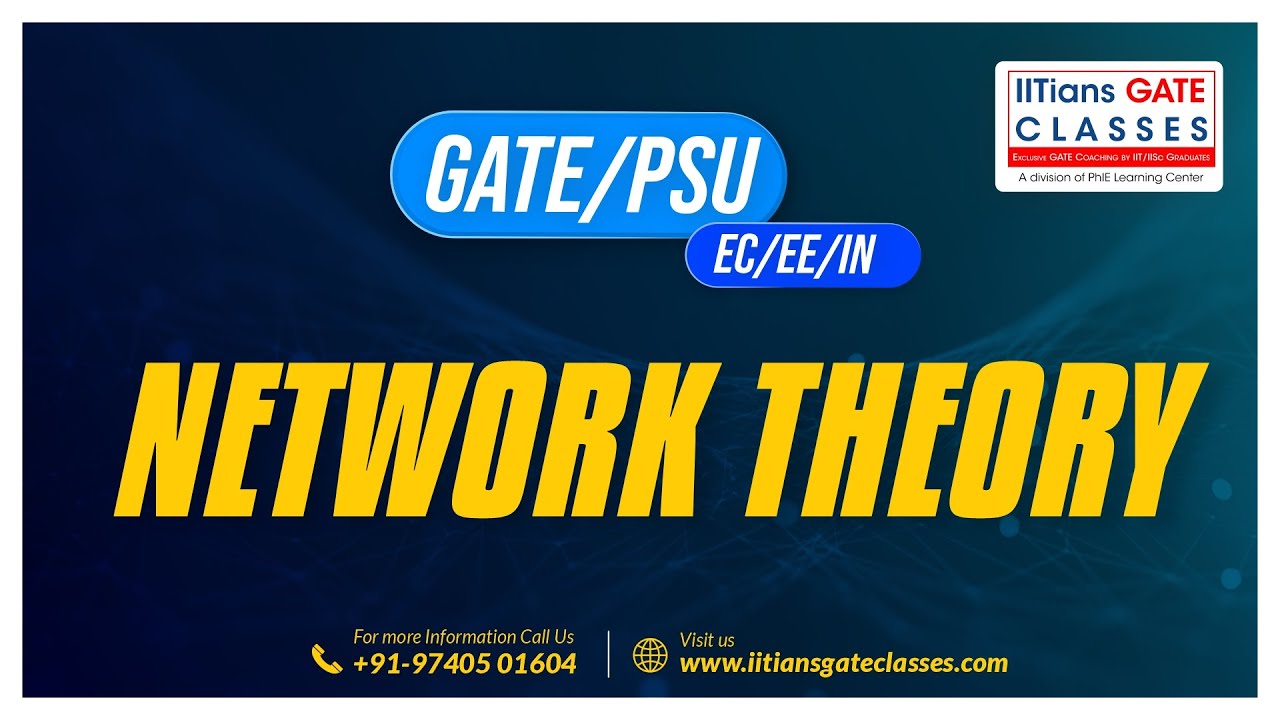 Network Theory | GATE 2023 EE Paper | GATE Electrical Question Paper Solution | GATE Live Lectures
