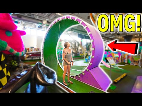 The CRAZIEST Mini Golf Course Ever! - MIND-BLOWING!