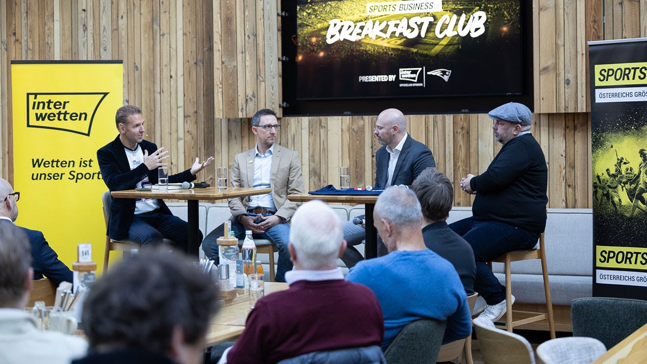 29. sportsbusiness.at Breakfast Club: Football-Hype in Europa - New England Patriots zu Gast in Wien