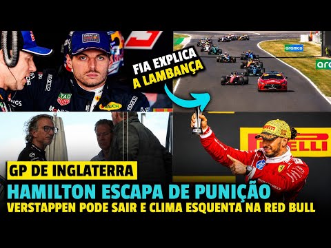 HAMILTON ESCAPA DE PUNIÇÃO! CLIMA ESQUENTA NA RED BULL E VERSTAPPEN PODE REALMENTE SAIR! FIA EXPLICA