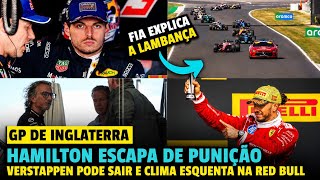HAMILTON ESCAPA DE PUNIÇÃO! CLIMA ESQUENTA NA RED BULL E VERSTAPPEN PODE REALMENTE SAIR! FIA EXPLICA