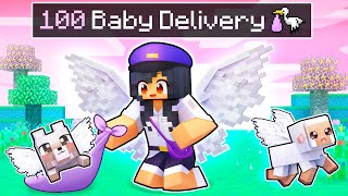 Delivering 100 BABY ANIMALS In Minecraft!