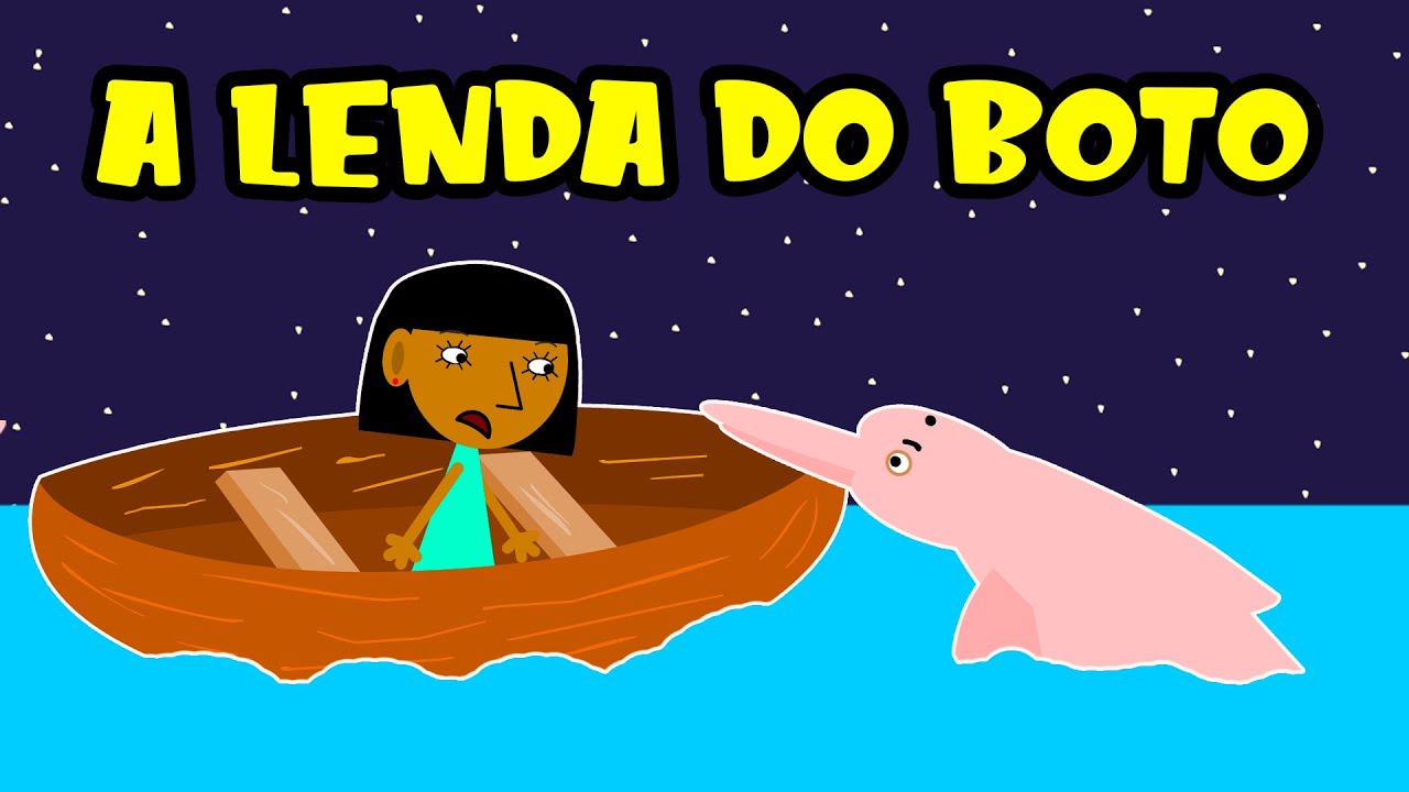 O Mistério do Boto Rosa Histórias do Folclore Brasileiro para crianças Desenho Animado