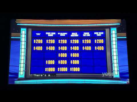 Jeopardy, Jonathan Fisher Day 5 - 1st Daily Double (10/15/21)