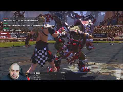 Blood Bowl 2 - Full Gnoblar Team Game 6 - Wood Elves vs. Orcs