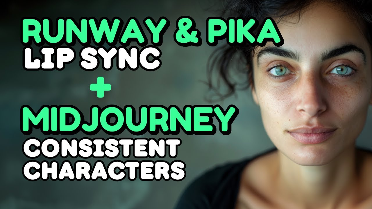 How to Make Midjourney Consistent Characters Talk Using Runway & Pika Lip Sync (AI Video Tutorial)