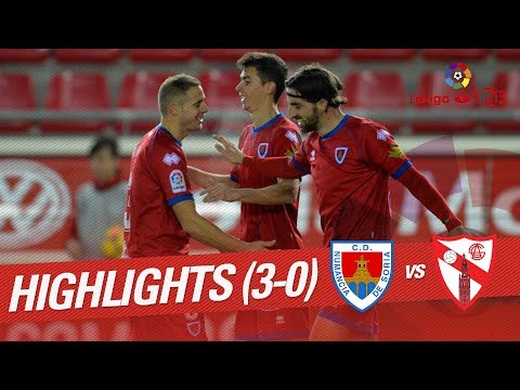 Resumen de CD Numancia vs Sevilla Atlético (3-0)
