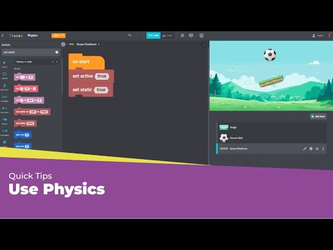 Tynker Quick Tips Use Physics