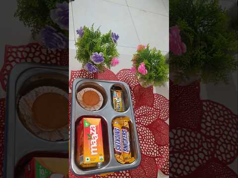 Maaza#snickers#butterscotch#bar one#vanilla muffins cake#tiffinbox#shortvideo #shortfeed #viral❤️😋