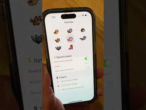 Put a fun little pet in Dynamic Island with the Pixel Pals App.