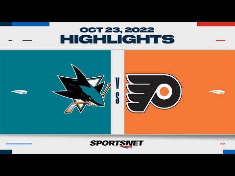 NHL Highlights | Sharks vs. Flyers - October 23, 2022