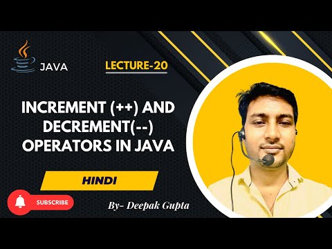 Core Java Part20 Java Increment And Decrement Operators Explain Java And Operators