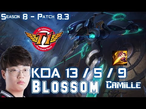 SKT T1 Blossom CAMILLE vs RENGAR Jungle - Patch 8.3 KR Ranked